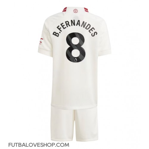 Dres Manchester United Bruno Fernandes #8 Tretina pre deti 2023-24 Krátky Rukáv (+ trenírky)